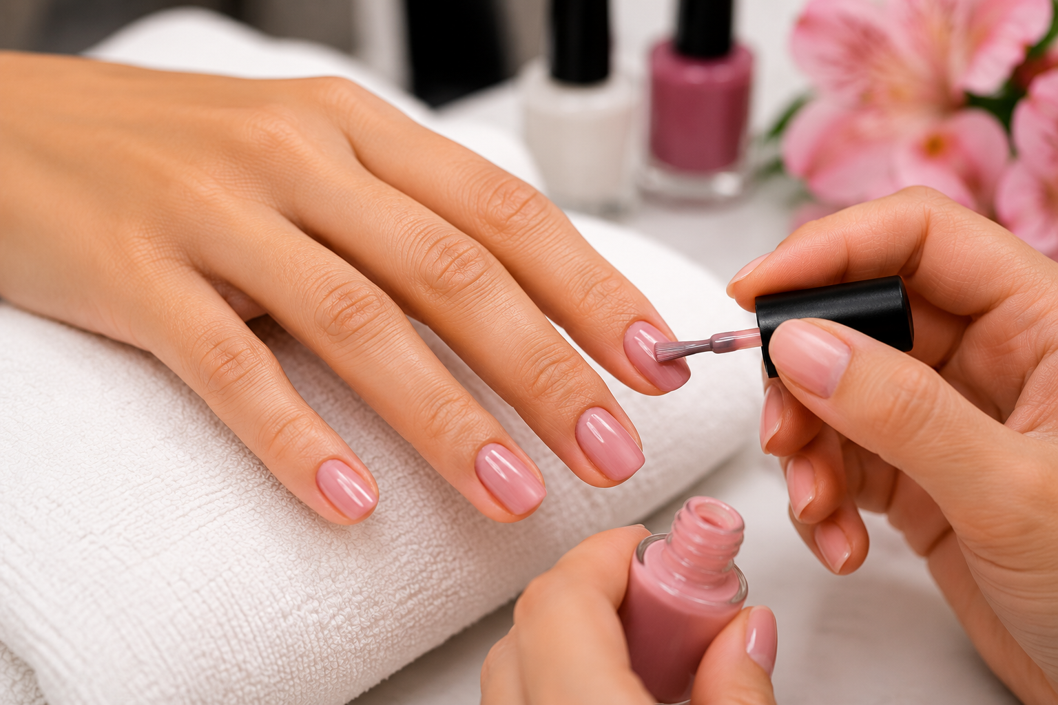 Nail polish change service